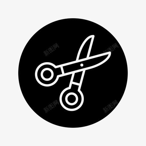剪刀圆剪刀园艺图标svg_新图网 https://ixintu.com 剪刀 园艺 圆剪刀