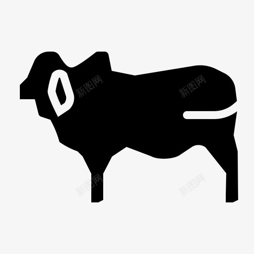 牛肉动物奶牛图标svg_新图网 https://ixintu.com 农产品 动物 奶牛 牛肉 肉类 食品