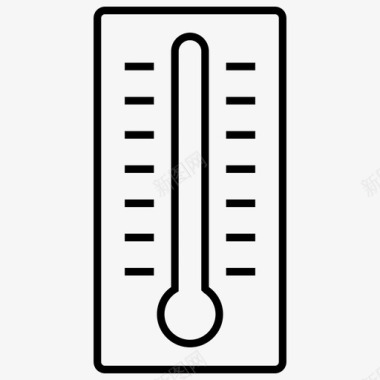 温度计科学锐利图标图标