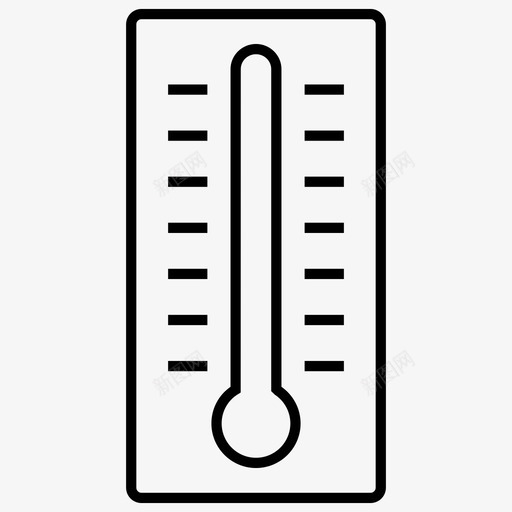 温度计科学锐利图标svg_新图网 https://ixintu.com 温度计 科学锐利