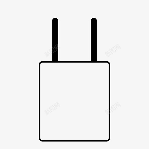 墙插头块充电器图标svg_新图网 https://ixintu.com 充电器 块 墙插头 电气 电缆轮廓