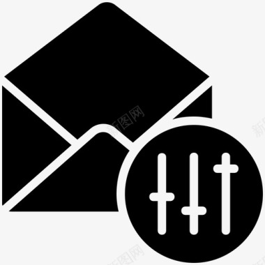 邮件设置控制电子邮件图标图标