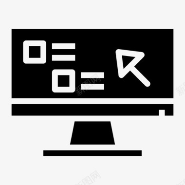 电脑显示器屏幕图标图标