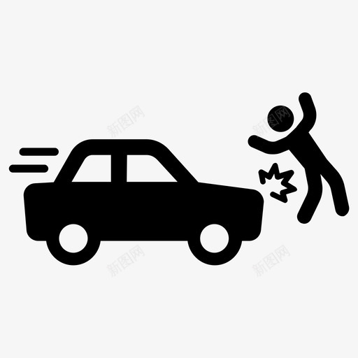 事故碰撞危险图标svg_新图网 https://ixintu.com 事故 伤害 危险 碰撞 速度