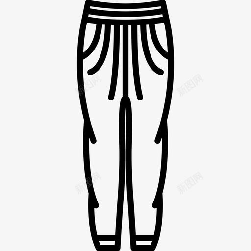后宫裤时尚漂亮的衣服图标svg_新图网 https://ixintu.com 后宫裤 时尚 漂亮的衣服