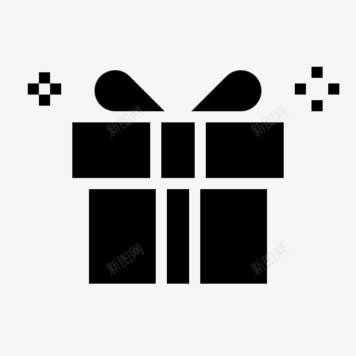 礼物生日圣诞节图标svg_新图网 https://ixintu.com 圣诞节 惊喜 生日 礼物 聚会