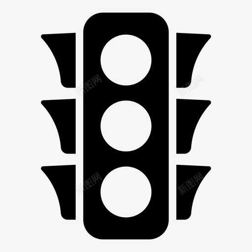 红绿灯交通标志交通信号图标svg_新图网 https://ixintu.com 交通信号 交通标志 红绿灯