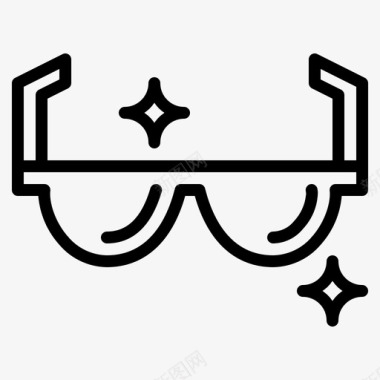 太阳镜眼镜时尚图标图标