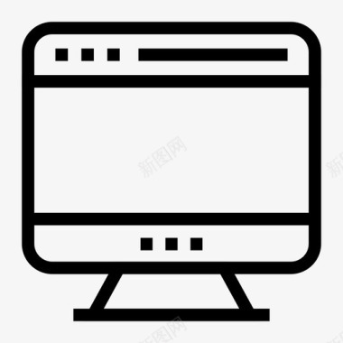 显示器浏览器lcd图标图标