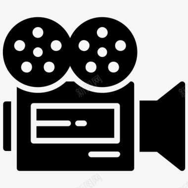 胶卷机胶卷录音机电影摄影机图标图标