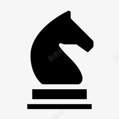 骑士象棋游戏图标图标