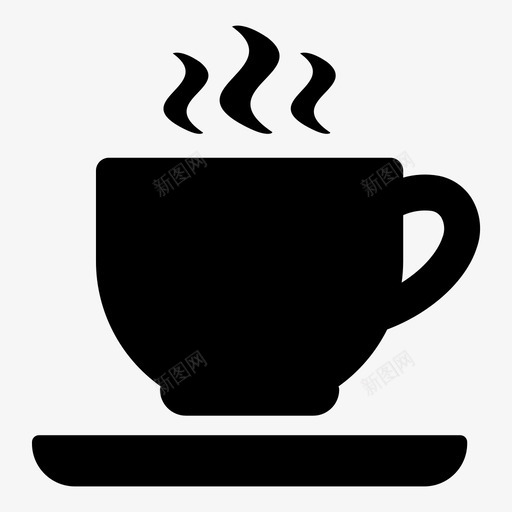 热杯饮料咖啡杯图标svg_新图网 https://ixintu.com 厨房用具1 咖啡杯 热杯 热饮 茶杯 饮料