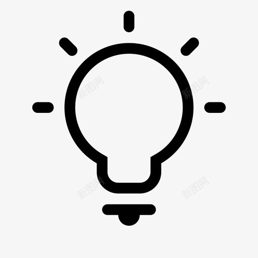 机会创意创新图标svg_新图网 https://ixintu.com 创意 创新 创新者 基本图标集 机会 灯泡 领先者