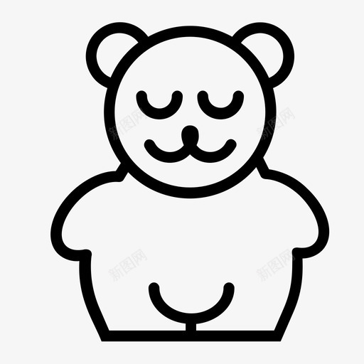 玩具熊动物橡皮熊图标svg_新图网 https://ixintu.com 儿童玩具 动物 婴儿和儿童 橡皮熊 玩具熊