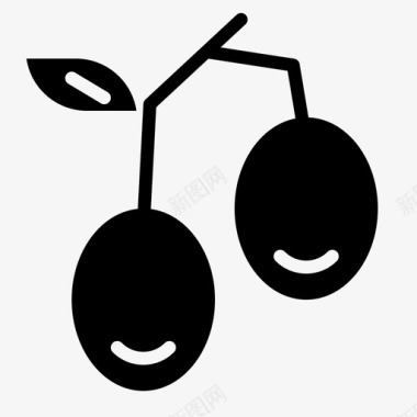橄榄食物水果图标图标