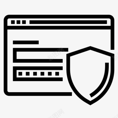 密码保护浏览器gdpr图标图标