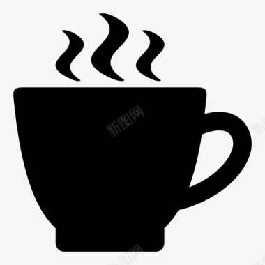 热杯饮料咖啡杯图标图标