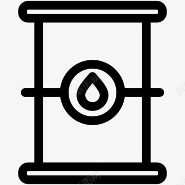桶燃料液体图标图标