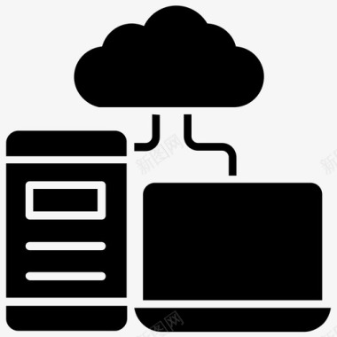 云共享服务大数据云计算服务图标图标
