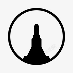 曼谷黎明寺阿伦寺曼谷佛教图标高清图片