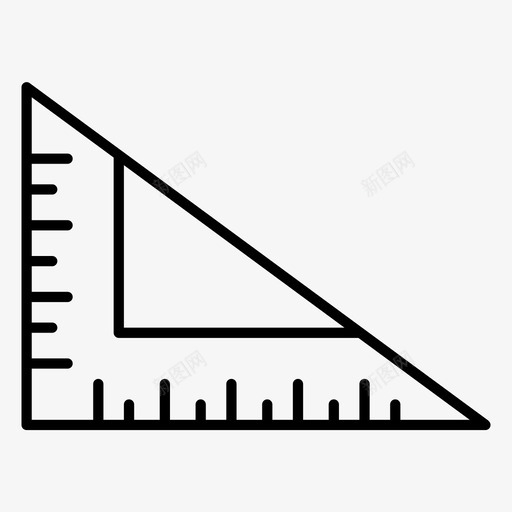 设置正方形角度毕达哥拉斯图标svg_新图网 https://ixintu.com 尺子 毕达哥拉斯 直角 角度 设置正方形