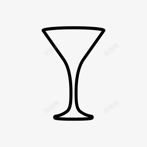 马提尼杯鸡尾酒玻璃器皿图标svg_新图网 https://ixintu.com 玻璃器皿 马提尼杯 鸡尾酒 鸡尾酒和酒吧玻璃器皿