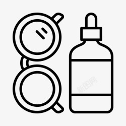 眼镜清洁眼镜清洁剂眼睛眼科医生图标高清图片