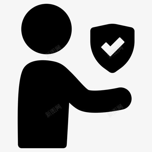 安全保护防护罩图标svg_新图网 https://ixintu.com 人们给予 保护 安全 防护罩