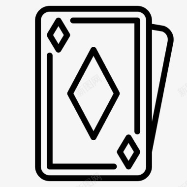 纸牌赌场赌博图标图标
