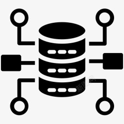 网络架构数据库架构数据挖掘和模式数据仓库图标高清图片