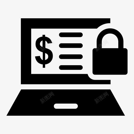 网上支付锁网上支付安全支付图标svg_新图网 https://ixintu.com 安全支付 网上支付 网上支付锁 金融