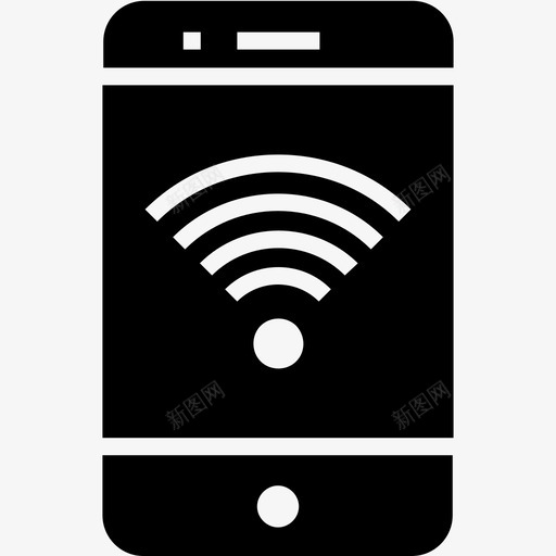 移动信号iphonewifi图标svg_新图网 https://ixintu.com iphone wifi 移动信号 移动功能