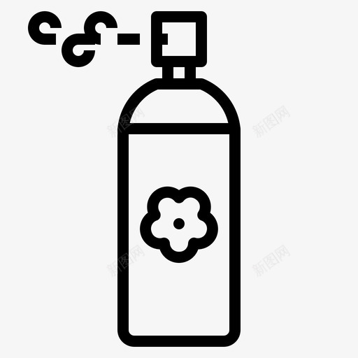 喷雾器瓶子喷壶图标svg_新图网 https://ixintu.com 喷壶 喷雾器 浴室 瓶子