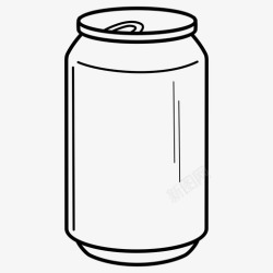 金属罐汽水罐铝啤酒图标高清图片
