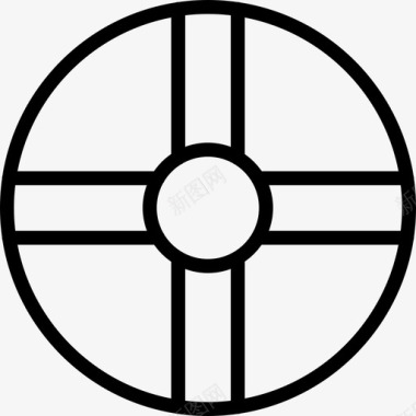 太阳十字宗教图标图标