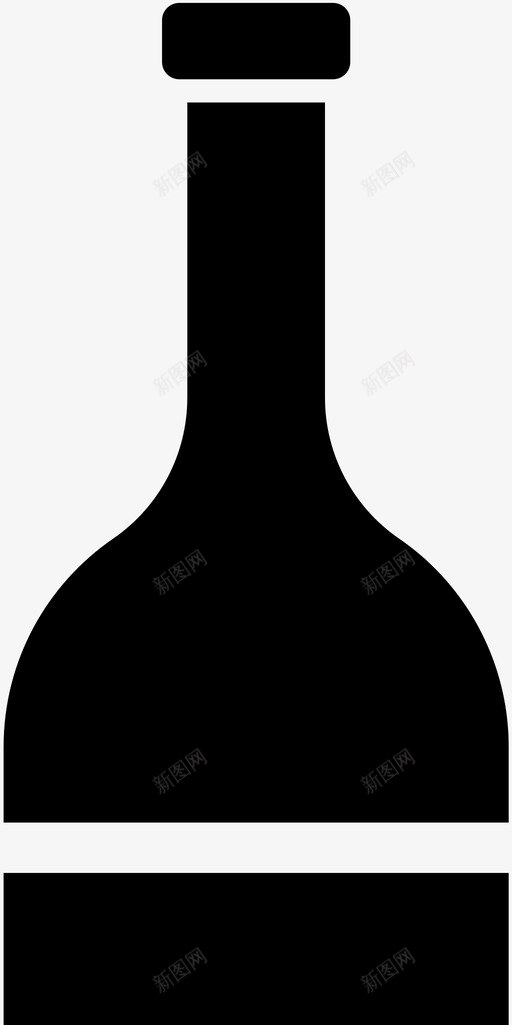 瓶子玻璃杯葡萄酒图标svg_新图网 https://ixintu.com 玻璃杯 瓶子 葡萄酒
