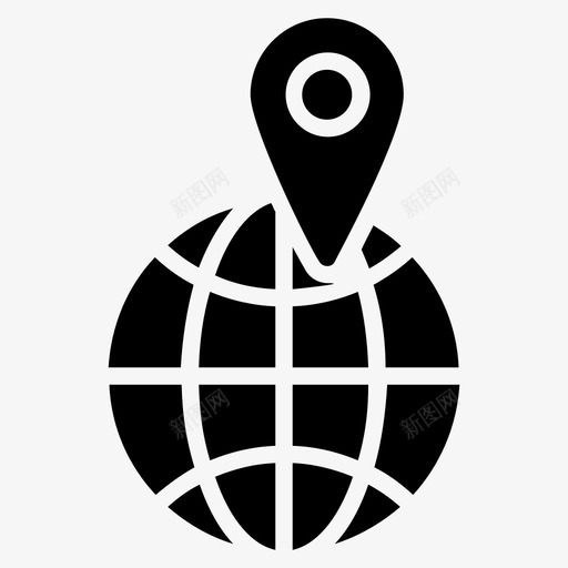 地理位置目的地查找器gps图标svg_新图网 https://ixintu.com gps 位置标记 位置检查点 地理位置 物流配送标志图标 目的地查找器