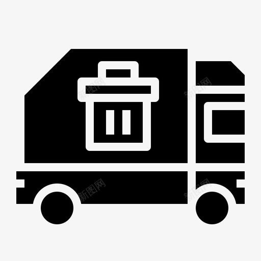 垃圾车自卸汽车回收图标svg_新图网 https://ixintu.com 回收 固体运输 垃圾车 自卸汽车 运输