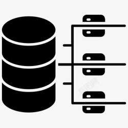 拓扑数据库sqlserver数据库宿主数据库服务器图标高清图片