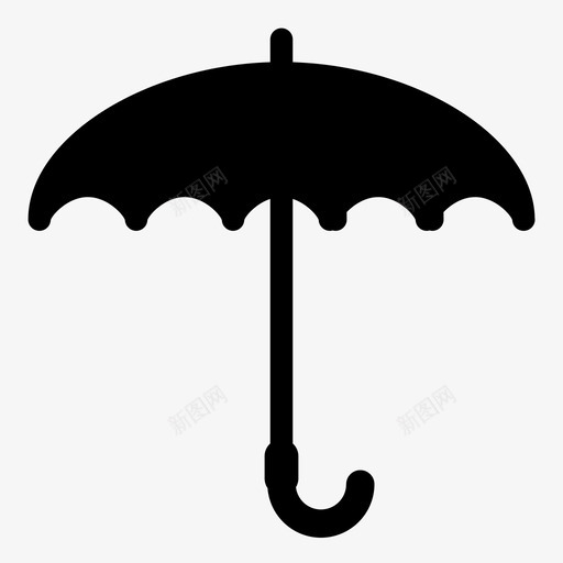 伞保护防雨图标svg_新图网 https://ixintu.com 伞 保护 天气 安全 物体 防水 防雨