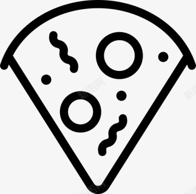 披萨面团食物图标图标