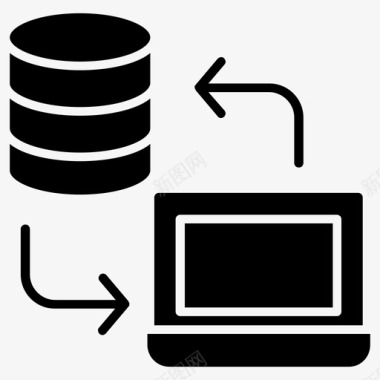 网络数据库数据库服务器数据中心图标图标