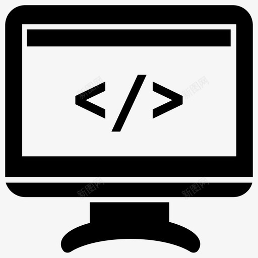 html代码超文本标记语言图标svg_新图网 https://ixintu.com html php web开发 web设计字形图标 代码 编程接口 超文本标记语言