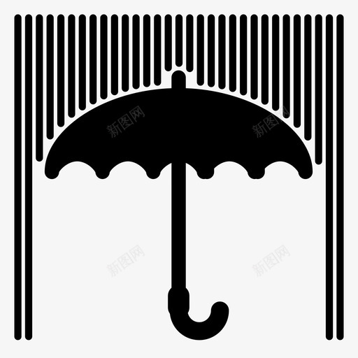 雨干伞图标svg_新图网 https://ixintu.com 伞 天气 干 湿 雨