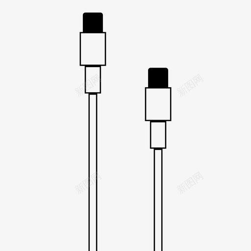 usbc到usbcusbc到usbc充电器图标svg_新图网 https://ixintu.com usbc到usbc 传输 充电器 数据 电缆轮廓