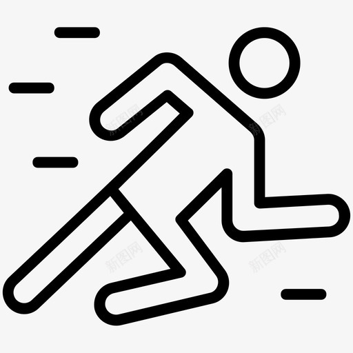 跑步奥林匹克运动会赛跑图标svg_新图网 https://ixintu.com 奥林匹克路线图标 奥林匹克运动会 百米赛跑 短跑 赛跑 跑步 跑步身材