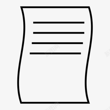 纸张文件信件图标图标