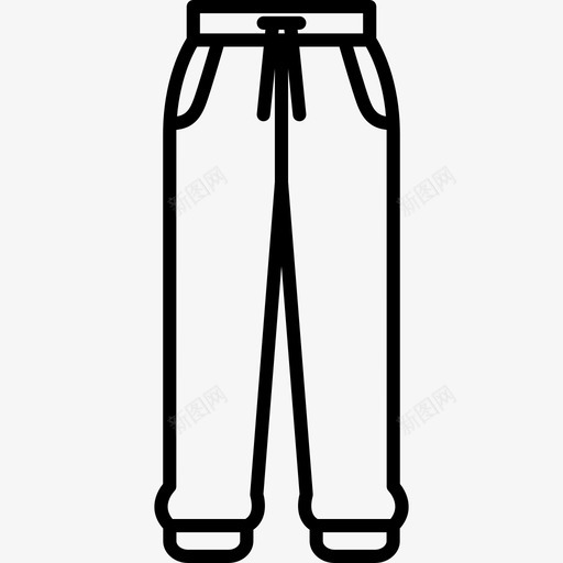 运动裤时尚漂亮的衣服图标svg_新图网 https://ixintu.com 时尚 漂亮的衣服 运动裤