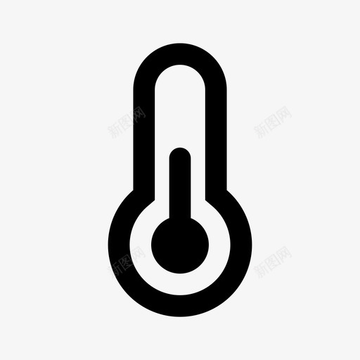 温度计中期季节图标svg_新图网 https://ixintu.com 中期 天气 季节 温带 温度 温度计