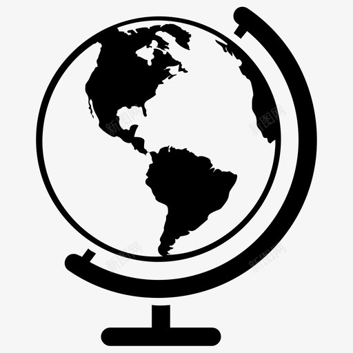 地球仪桌面地球仪地理图标svg_新图网 https://ixintu.com 在线学习字形图标 地图 地球仪 地理 桌面地球仪 表地球仪